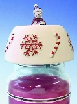 Candle Jar Topper (Snowman)