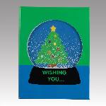Snowglobe Greeting Card - Tree