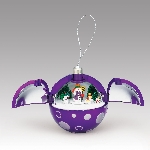 Musical Hidden Hoildays Ornament (Snowman)-Purple