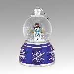 Mini Mini Musical Snowglobe Metallic - Snowman