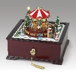 Illuminated Music Box - Open Carousel